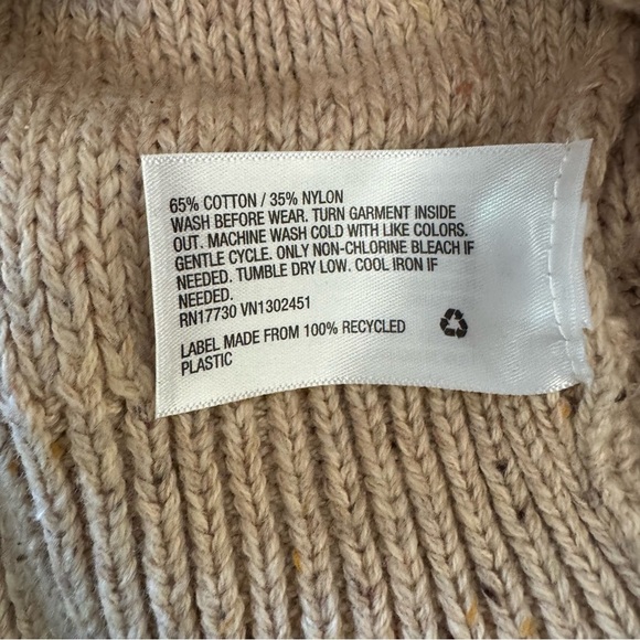 Cat & Jack Beige Cable Knit Sweater Toddler Boy size 4T - Picture 4 of 4